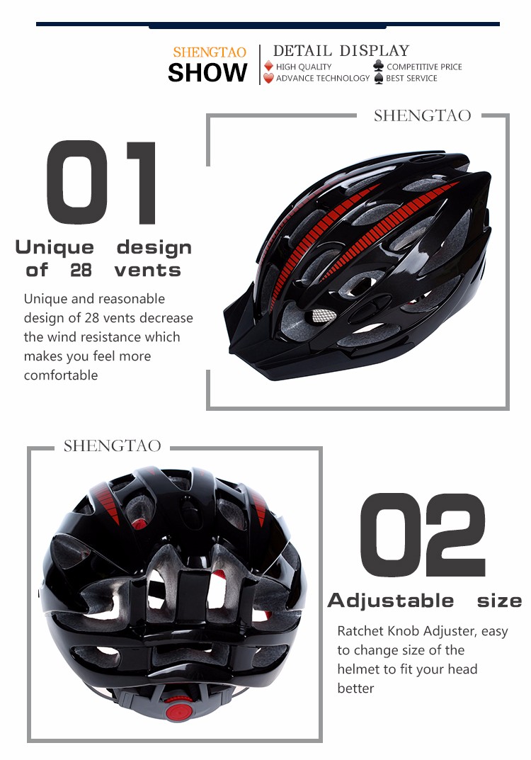 Casque de protection pour vélo adulte Wind Cross noir rouge avec visière, casque respirant