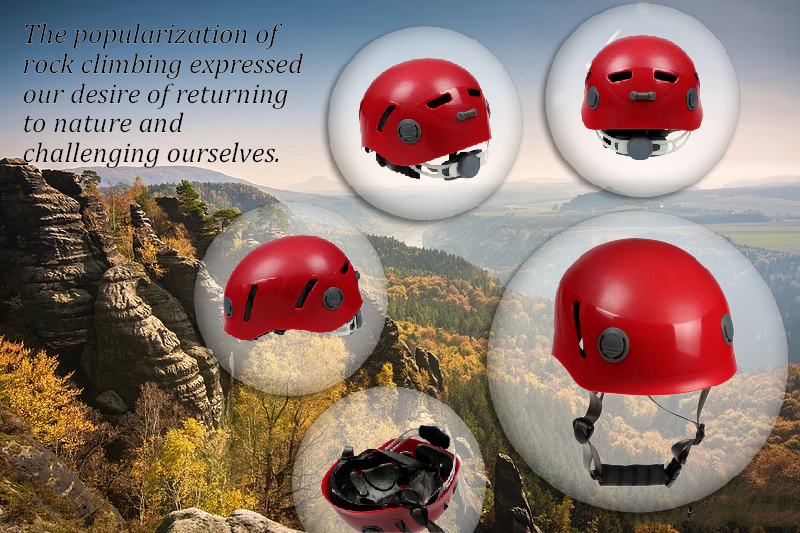casque de sécurité pour l'escalade